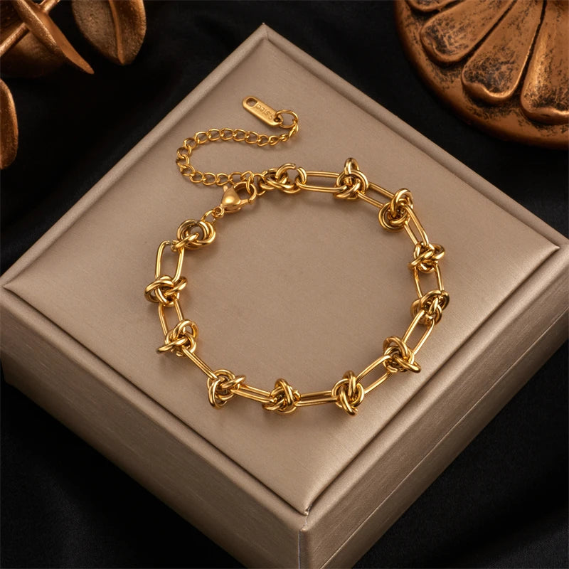 Knot Link Chain Bracelet