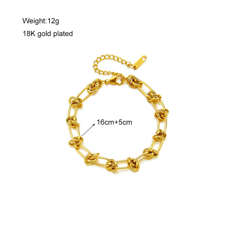 Knot Link Chain Bracelet